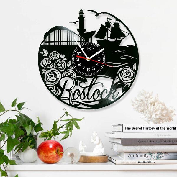 Wall Vinyl Record Clock Rostock 12" Vinyl-Clock-Rostock-1 photo