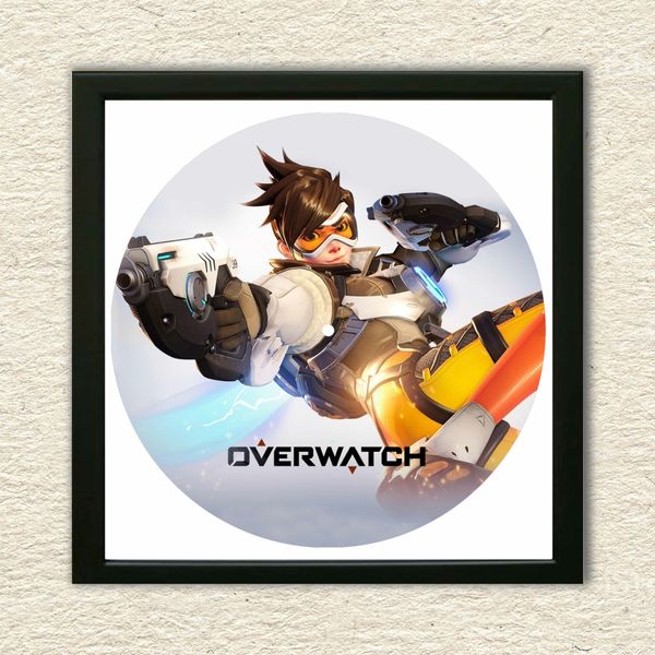 Vinyl Record Decor in a Wooden Frame Overwatch 14" UF-Frame-Overwatch-1 photo