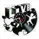 Wall Vinyl Record Clock Love 12" 125-1-3 photo 1