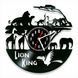 Настінний вініловий годинник Король Лев, діаметр 30см Vinyl-Clock-C-Lion King-6 фото 1