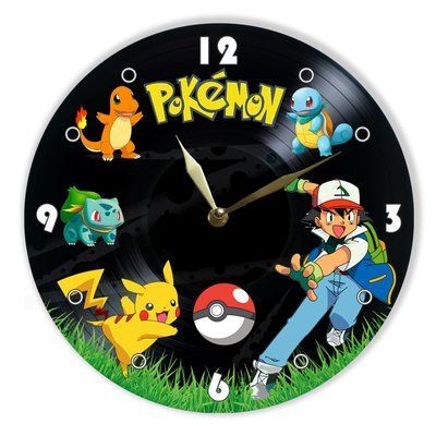 Настінний вініловий годинник Покемон, діаметр 30см UF-Clock-C-Pokemon-2 фото