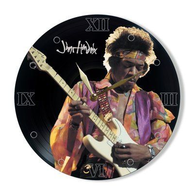 Wall Vinyl Record Clock Jimi Hendrix 12" UF-Clock-Jimi Hendrix-1 photo