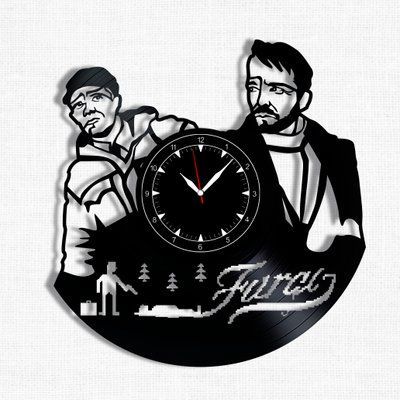 Настінний вініловий годинник Фарґо, діаметр 30см Vinyl-Clock-M-Fargo-1 фото