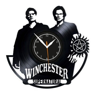Настінний вініловий годинник Надприродне, діаметр 30см Vinyl-Clock-M-Supernatural-4 фото