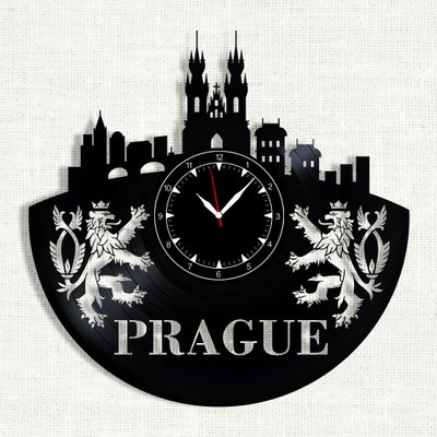 Wall Vinyl Record Clock Prague 12" Vinyl-Clock-Prague-1 photo