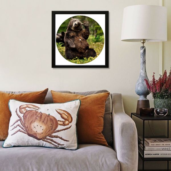 Vinyl Record Decor in a Wooden Frame BEAR 14" UF-Frame-BEAR-1 photo