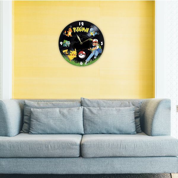 Настінний вініловий годинник Покемон, діаметр 30см UF-Clock-C-Pokemon-2 фото