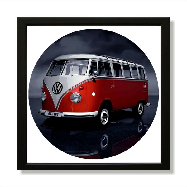 Vinyl Record Decor in a Wooden Frame Volkswagen 14" UF-Frame-Volkswagen-1 photo