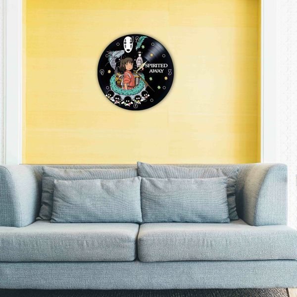 Wall Vinyl Record Clock Spirited Away 12" UF-Clock-Spirited Away-2 photo