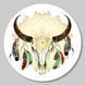 Vinyl Record Decor Cow Skull Head 12" 127-3-1 photo 1