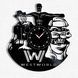 Настінний вініловий годинник Світ Дикого Заходу, діаметр 30см Vinyl-Clock-M-Westworld-1 фото 1