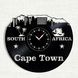 Wall Vinyl Record Clock Cape Town 12" Vinyl-Clock-Cape Town-1 photo 1