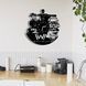 Настінний вініловий годинник Світ Дикого Заходу, діаметр 30см Vinyl-Clock-M-Westworld-1 фото 3
