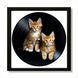 Vinyl Record Decor in a Wooden Frame Cat 14" 64-4-1 photo 1
