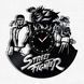 Настінний вініловий годинник Вуличний боєць, діаметр 30см Vinyl-Clock-Street Fighter-2 фото