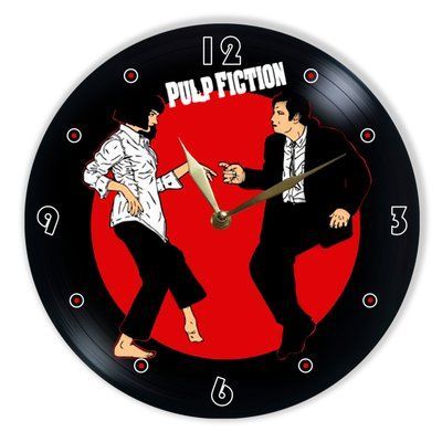 Настінний вініловий годинник Кримінальне чтиво, діаметр 30см UF-Clock-M-Pulp Fiction-3 фото