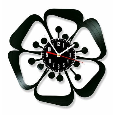 Wall Vinyl Record Clock Flowers 12" Vinyl-Clock-Flowers-3 photo