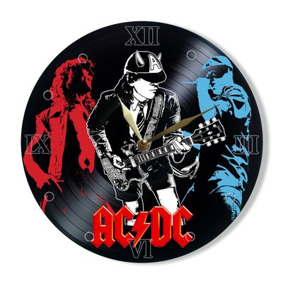 Wall Vinyl Record Clock AC DC 12" UF-Clock-AC DC-4 photo