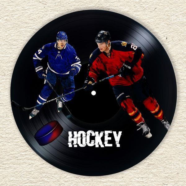 Vinyl Record Decor Hockey 12" 188-3-1 photo