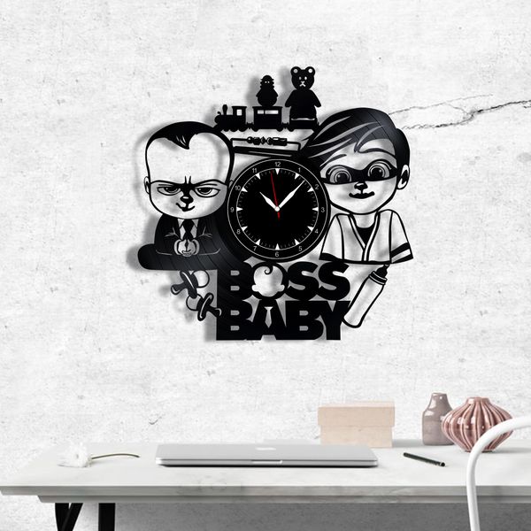 Wall Vinyl Record Clock Boss Baby 12" Vinyl-Clock-C-Boss Baby-1 photo