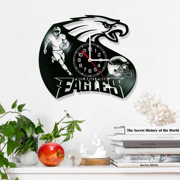 Wall Vinyl Record Clock Philadelphia Eagles 12" Vinyl-Clock-Philadelphia Eagles-2 photo