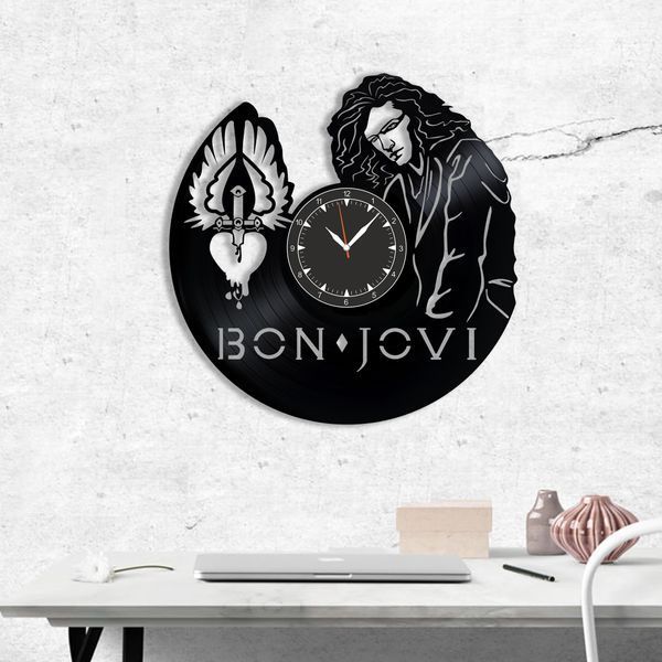 Wall Vinyl Record Clock Bon Jovi 12" Vinyl-Clock-Bon Jovi-1 photo