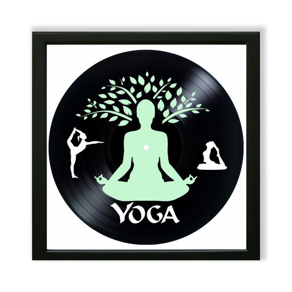 Vinyl Record Decor in a Wooden Frame Yoga 14" UF-Frame-Yoga-1 photo