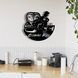 Настінний вініловий годинник Кобра Кай, діаметр 30см Vinyl-Clock-M-Cobra Kai-1 фото 3