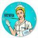 Wall Vinyl Record Clock Nurse 12" 105-2-2 photo