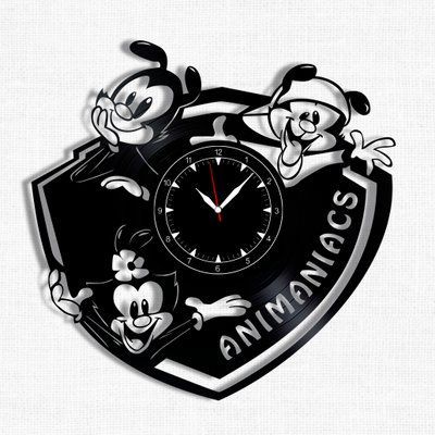 Настінний вініловий годинник Пустотливі анімашки, діаметр 30см Vinyl-Clock-C-Animaniacs-1 фото