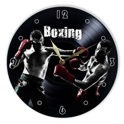 Wall Vinyl Record Clock Boxing 12" 213-2-1 photo