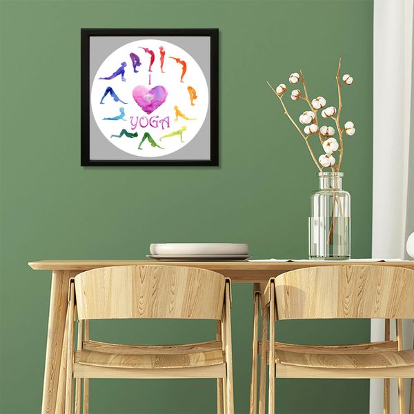 Vinyl Record Decor in a Wooden Frame Yoga 14" UF-Frame-Yoga-2 photo