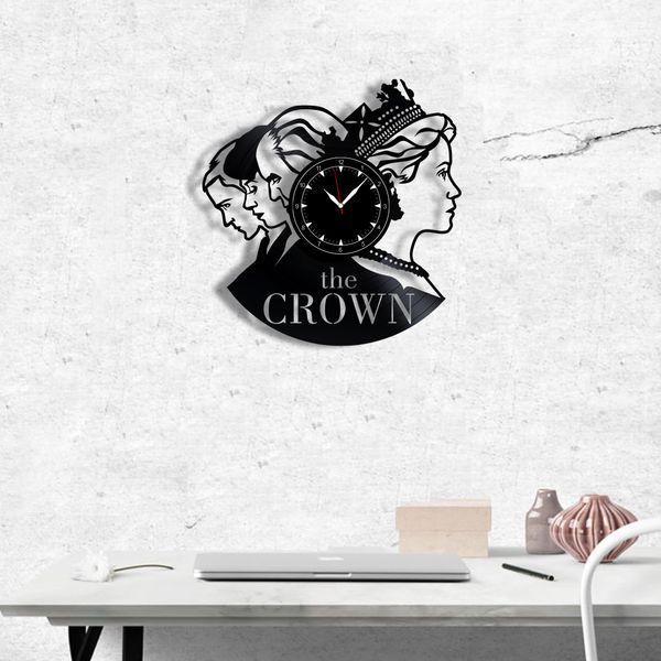 Wall Vinyl Record Clock The Crown 12" Vinyl-Clock-M-The Crown-1 photo