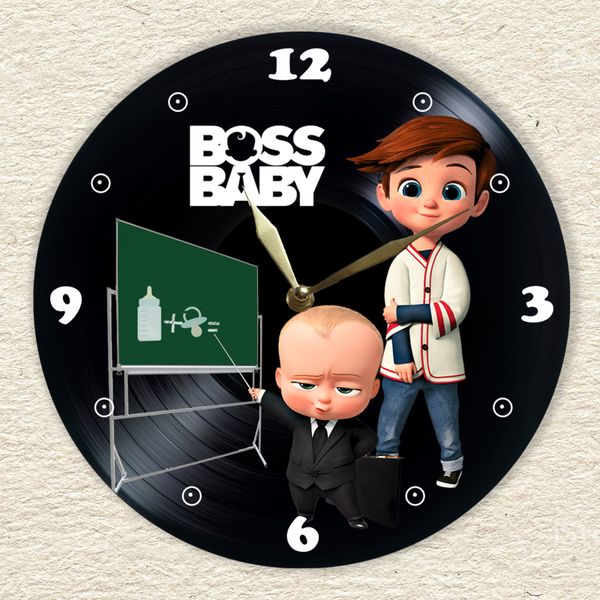 Wall Vinyl Record Clock Boss Baby 12" UF-Clock-C-Boss Baby-1 photo