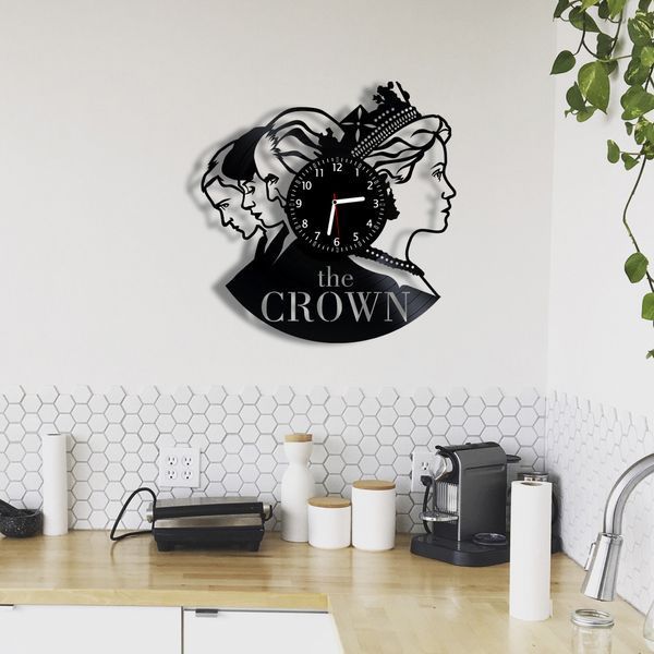 Wall Vinyl Record Clock The Crown 12" Vinyl-Clock-M-The Crown-1 photo