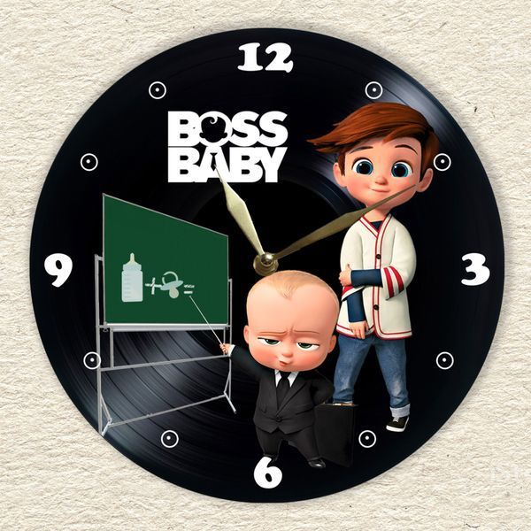 Настінний вініловий годинник Бебі бос, діаметр 30см UF-Clock-C-Boss Baby-1 фото