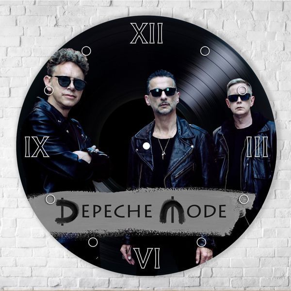 Настінний вініловий декор Depeche Mode, діаметр 30см 520-3-1 фото
