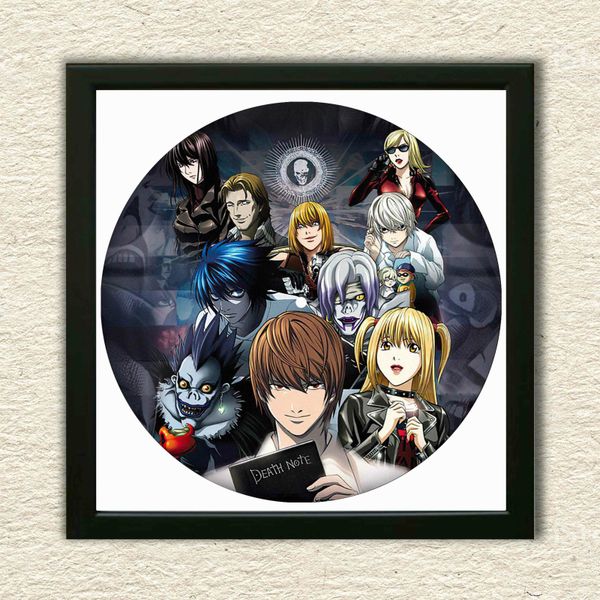 Vinyl Record Decor in a Wooden Frame Death Note 14" UF-Frame-Death Note-2 photo