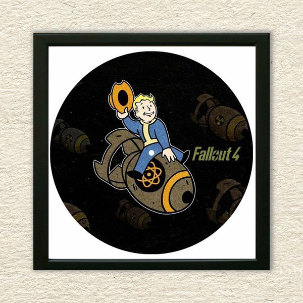 Настінний вініловий декор в дерев'яній рамці Fallout, розміром 36см 253-4-1 фото