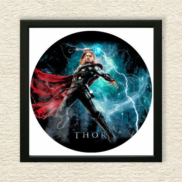 Vinyl Record Decor in a Wooden Frame Thor 14" 786-4-1 photo