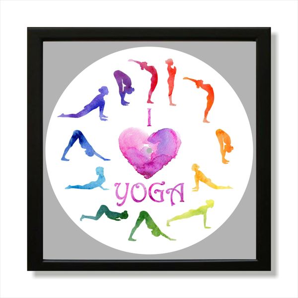 Vinyl Record Decor in a Wooden Frame Yoga 14" UF-Frame-Yoga-2 photo