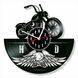 Настінний вініловий годинник Харлі Девідсон, діаметр 30см Vinyl-Clock-Harley Davidson-1 фото 1
