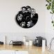 Настінний вініловий годинник Друзі, діаметр 30см Vinyl-Clock-M-Friends-1 фото 3