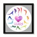 Vinyl Record Decor in a Wooden Frame Yoga 14" UF-Frame-Yoga-2 photo 1