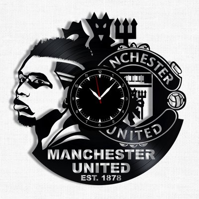 Wall Vinyl Record Clock FC Manchester United 12" Vinyl-Clock-FC Manchester United-1 photo