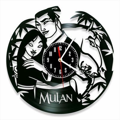 Настінний вініловий годинник Мулан, діаметр 30см Vinyl-Clock-C-Mulan-2 фото