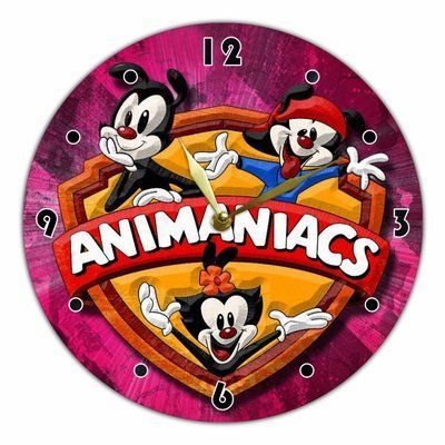 Настінний вініловий годинник Пустотливі анімашки, діаметр 30см UF-Clock-C-Animaniacs-2 фото