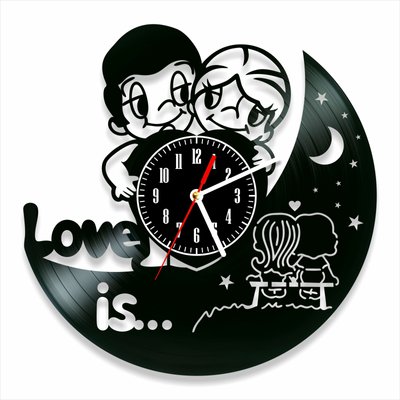 Wall Vinyl Record Clock Love 12" Vinyl-Clock-Love-1 photo