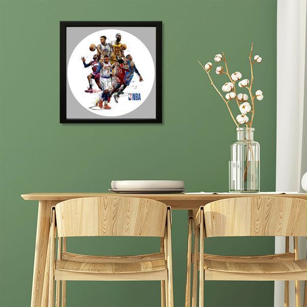 Vinyl Record Decor in a Wooden Frame Basketball 14" 159-4-1 photo
