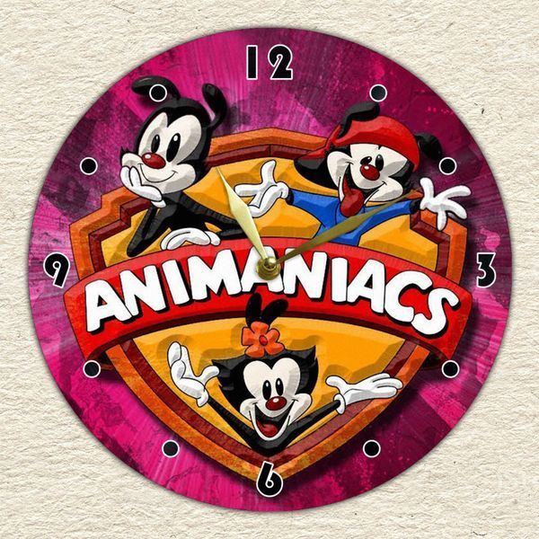 Настінний вініловий годинник Пустотливі анімашки, діаметр 30см UF-Clock-C-Animaniacs-2 фото